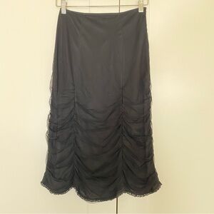 Vintage Betsey Johnson tiered tulle midi skirt